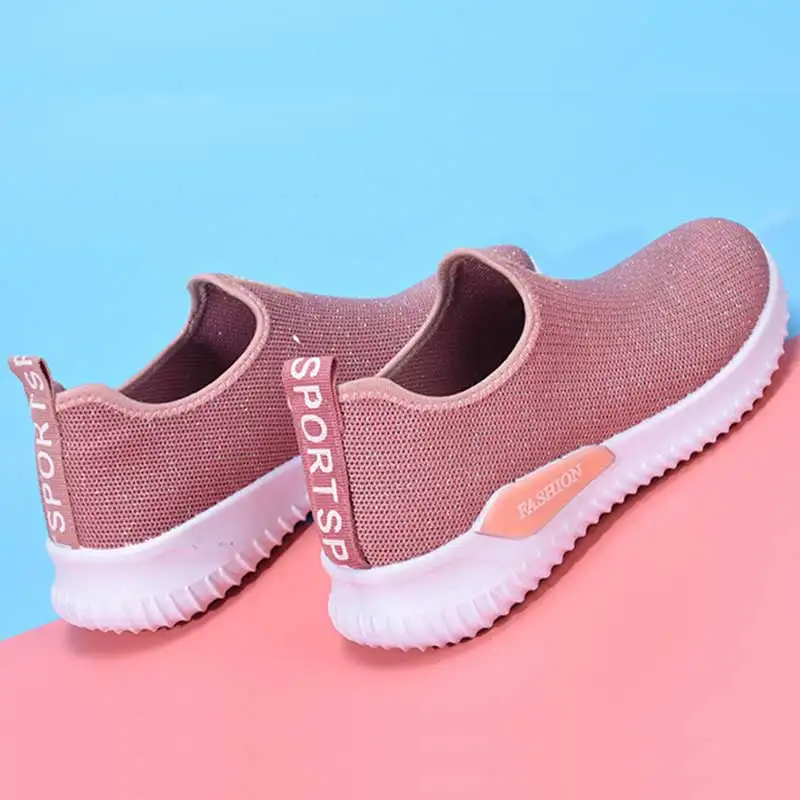 Summer Vulcanized Shoes Women Sneakers Air Mesh Breathable Socks Platform Slip On Flat Footwear Chaussure Femme huismerk kopen in de aanbieding Summer Vulcanized Shoes Women Sneakers Air Mesh Breathable Socks Platform Slip On Flat Footwear Chaussure Femme huismerk kopen in de aanbieding