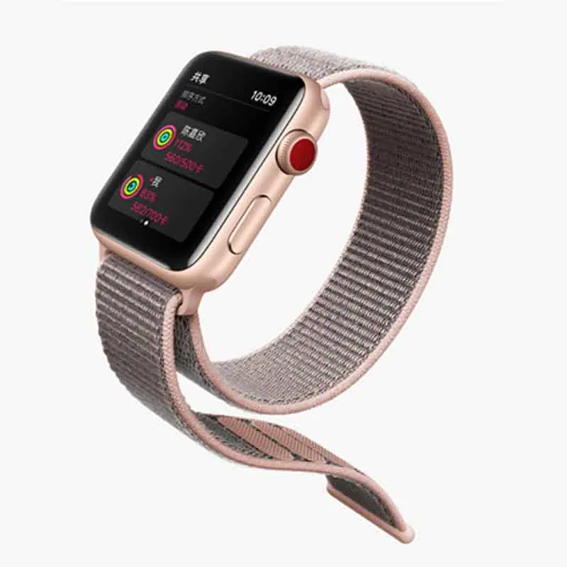 Нейлоновый ремешок на запястье для Apple Smartwatch Band спортивные часы серии 4/3/2/1 наручных часов iwatch 38 мм 42 мм мягкий браслет Смарт-браслет аксессуары