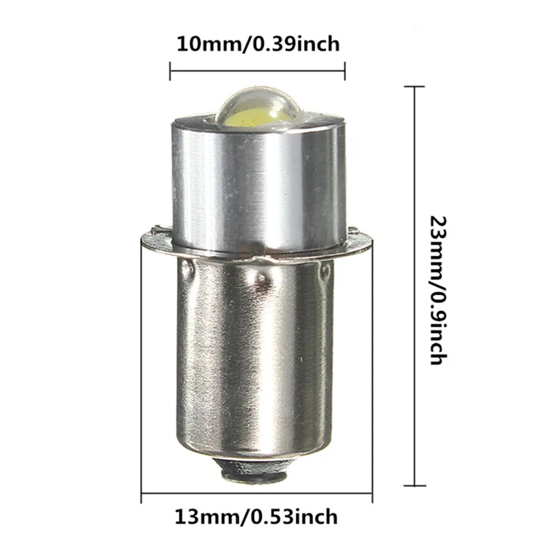 P13.5 5s 1W белый флэш-светильник сменная светодиодная лампочка аварийный фонарь рабочий светильник DC 3V