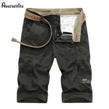Модный Топ бренд мужские короткие штаны военная молния мужские шорты Карго армейский зеленый хаки мужские хлопковые тактические Короткие D60