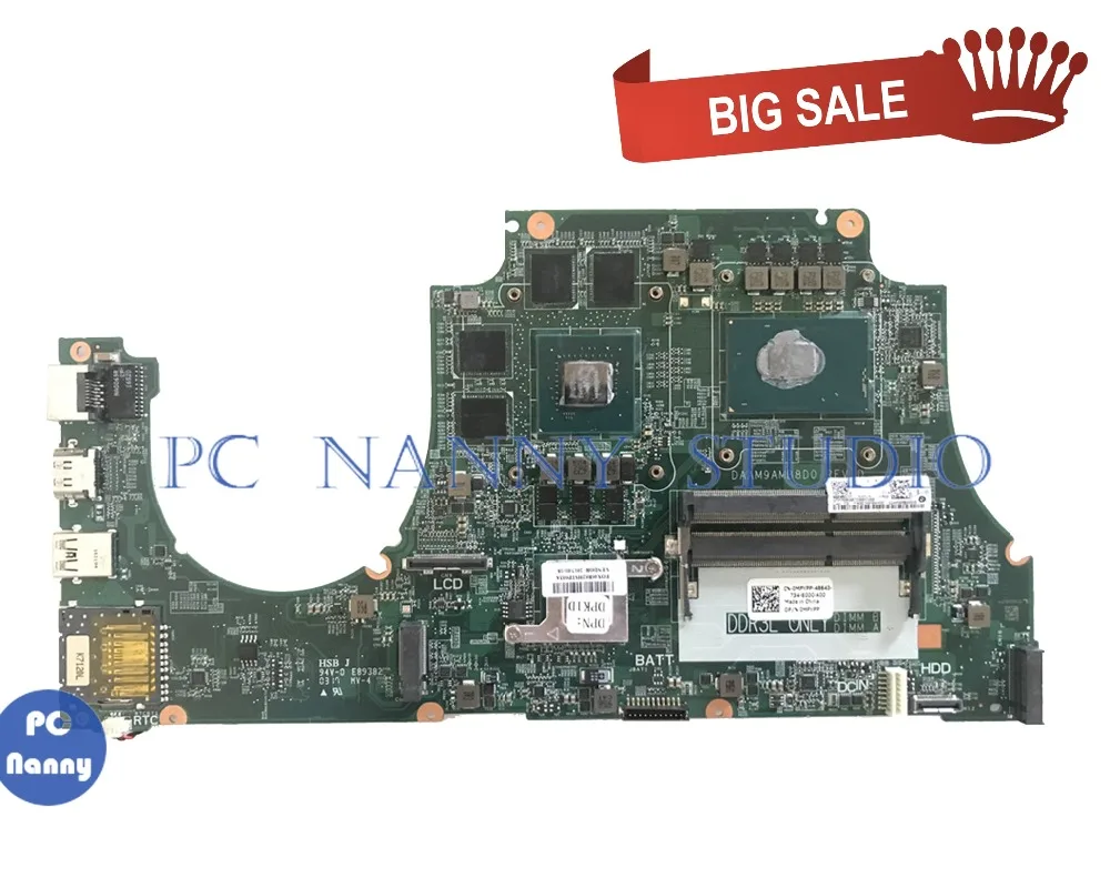 

PCNANNY 0MPYPP MPYPP for Dell INSPIRON 15-7559 7559 Laptop motherboard i7-6700HQ CPU GTX960M DAAM9AMB8D0 tested