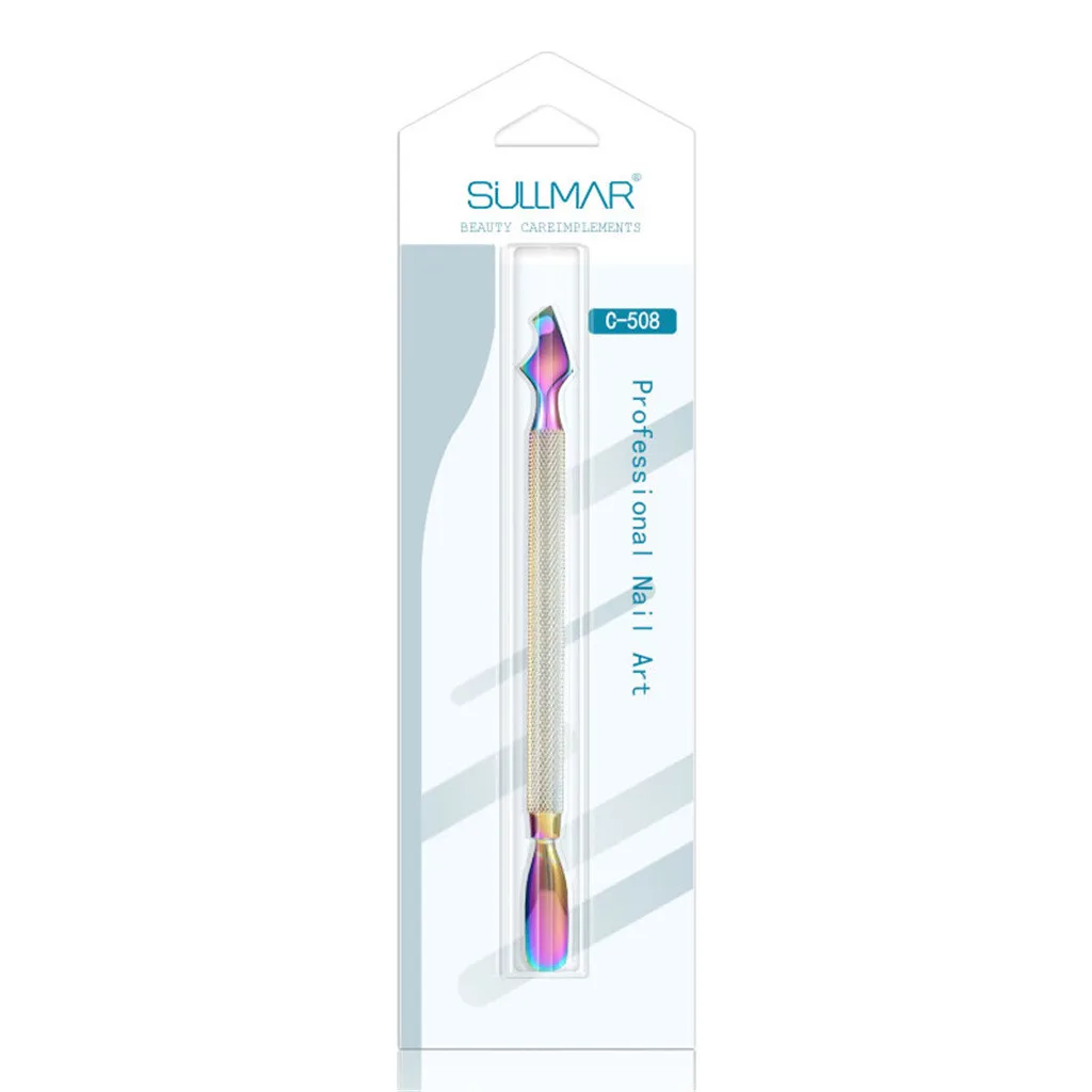 Двухсторонний толкатель для ногтей Romover кутикулы маникюра педикюра Nail Cleaner