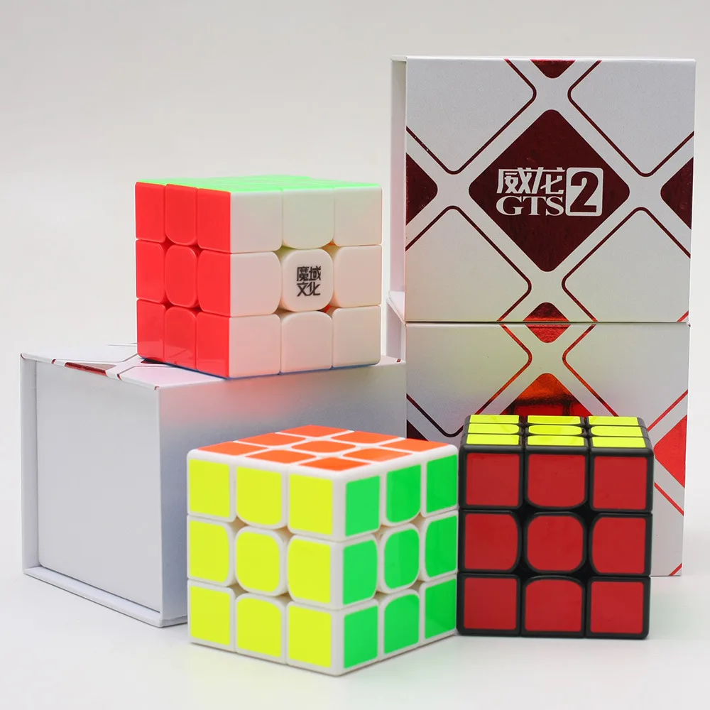 Moyu WeiLong GTS2 3X3X3 скоростной куб головоломка GTS 2 для детей игрушка|Головоломки| |