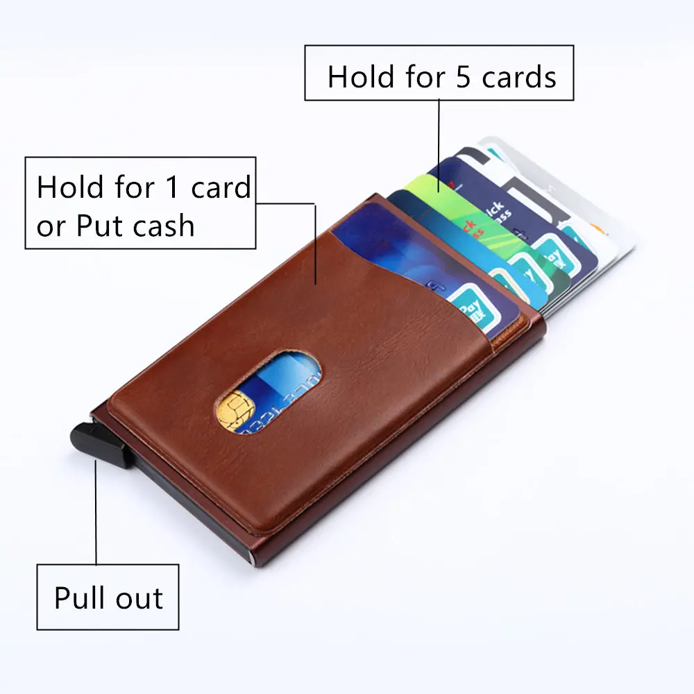 ZOVYVOL высокое качество Бизнес алюминиевый кошелек для карт автоматические всплывающие кредитной держатель для карт Дорожный Чехол