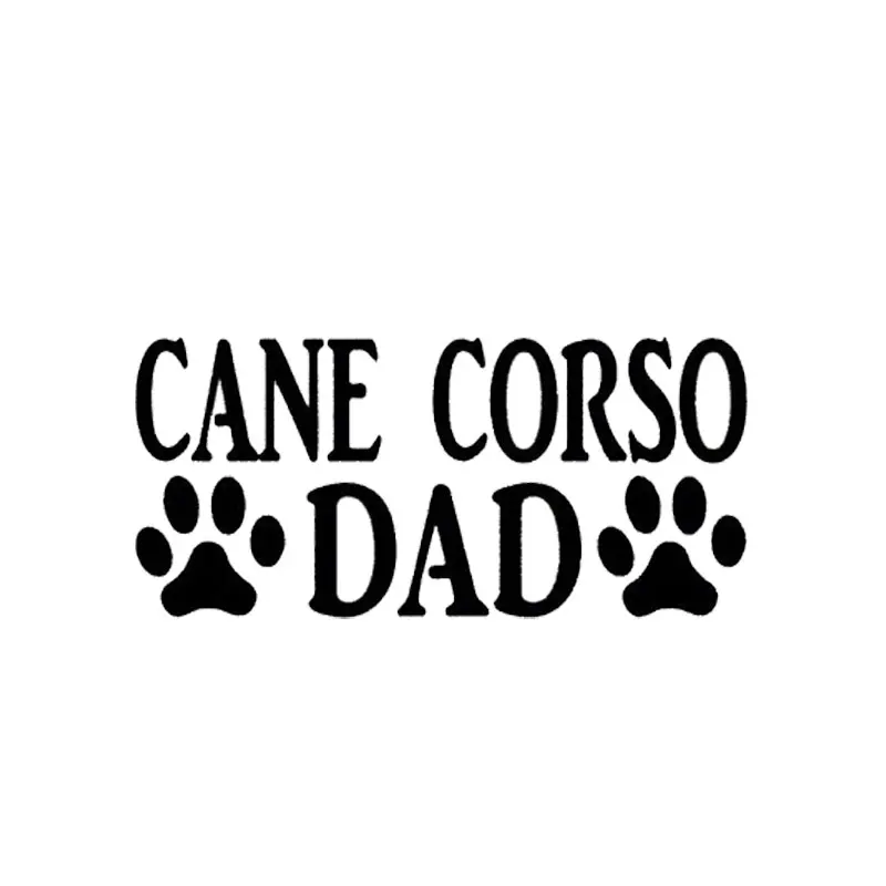 

14cm*7cm Character Animal Dog Paw Cane Corso Dad Creative Fashion Vinyl Window Stickers C5-0605