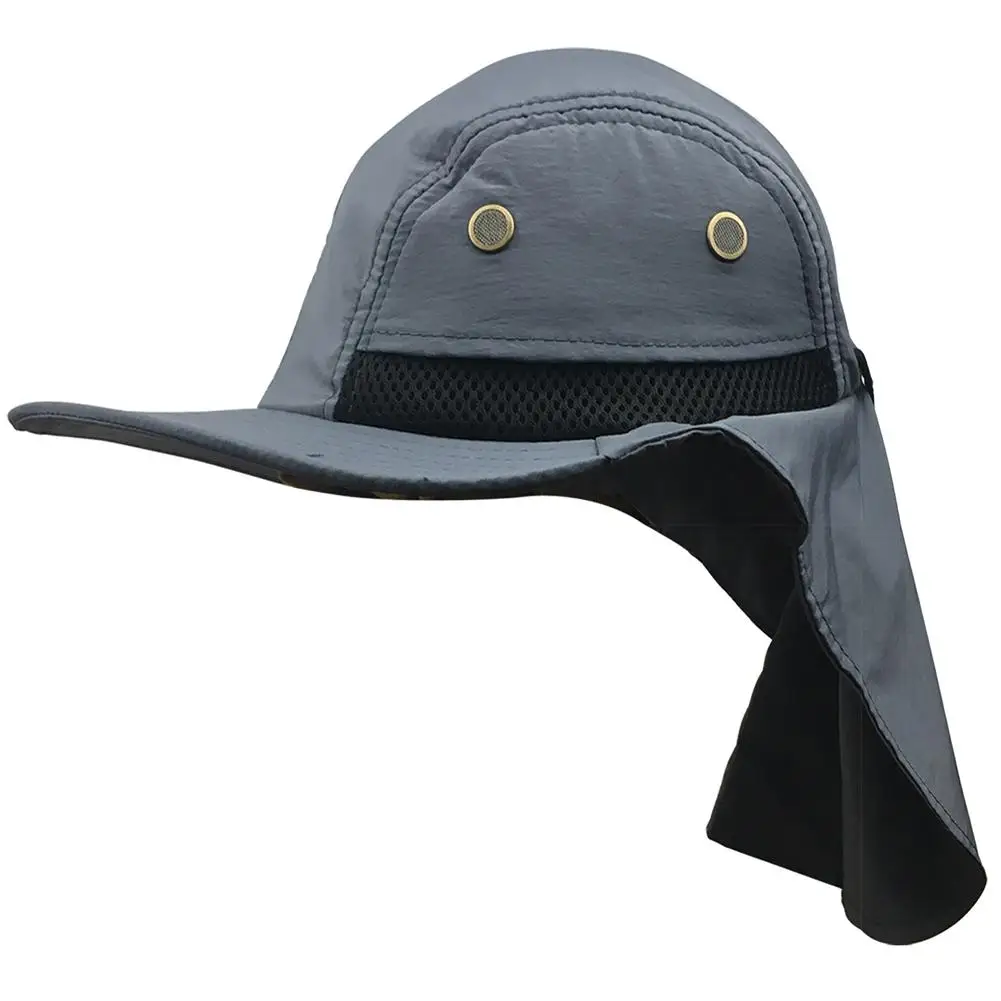Уличная Солнцезащитная шляпа Солнцезащитная рыболовная Кепка UPF 50+ широкополая шляпа Солнцезащитная рыболовная шляпа для дышащего Боба Женская широкополая шляпа - Цвет: Dark Gray