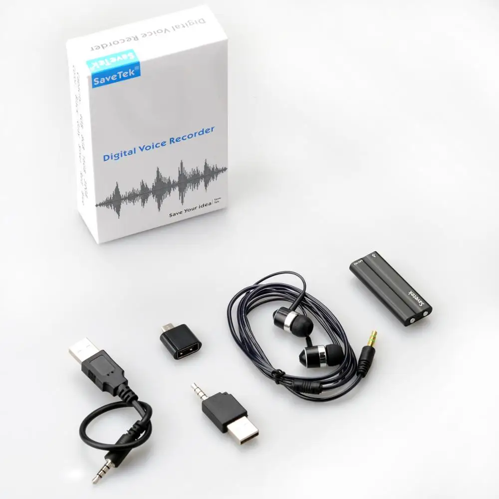 Savetek Smallest Mini Clip USB Pen Voice Activated 8GB 16GB Digital Voice Recorder With MP3 Player OTG Cable for Android Phone Savetek Smallest Mini Clip USB Pen Voice Activated 8GB 16GB Digital Voice Recorder With MP3 Player OTG Cable for Android Phone