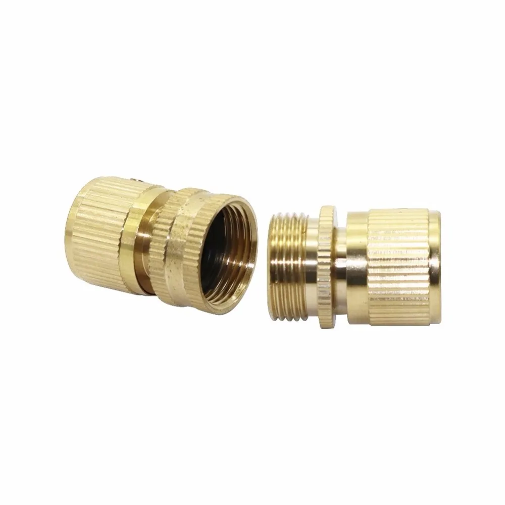 

1Set(2 pcs) 3/4" Internal thread and 3/4" External thread copper Quick Connectors Faucets Connector garden irrigation fittings