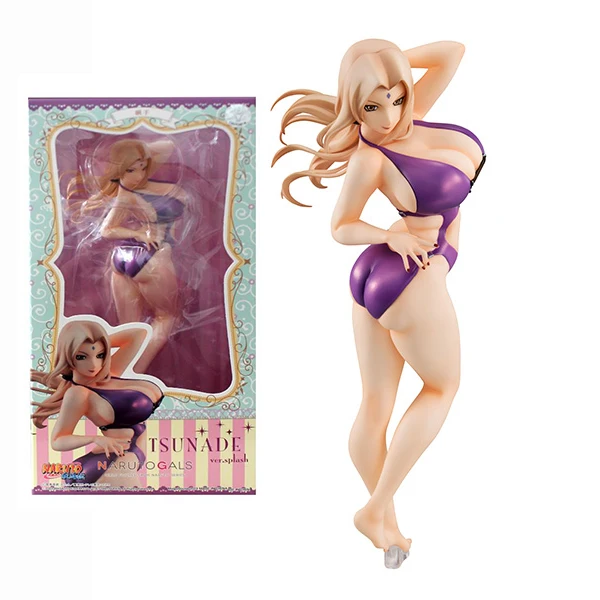 

NEW Special price Anime Naruto Shippuden Tsunade Swimsuit Sexy Girl Action Figure Model Collection Toys 21cm