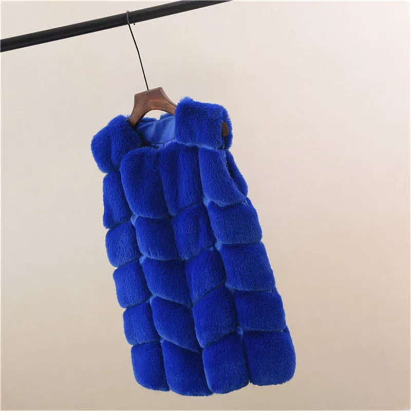 D'hiver Décontracté Renard Feminino Veste Plus Faux Chaud Femmes Casaco Sans De 2018 Manteau Gilet Fausse Fourrure 4xl Taille Manches En q60tSB