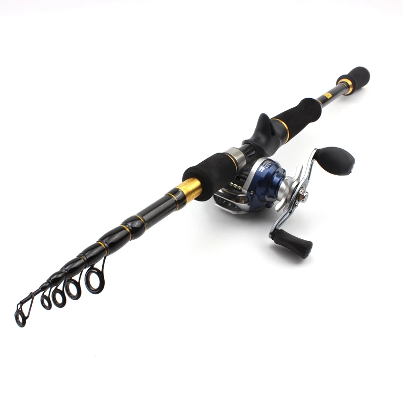Haste de Fundição e Carretéis Conjunto de Isca de Carbono Vara de Pesca Vara de Truta Peixe de Pesca Telescópica Isca 7g-28g Potência 1.8 m 2.1 2.4 2.7 11 1.8 m 2.1 m 2.4 m 2.7