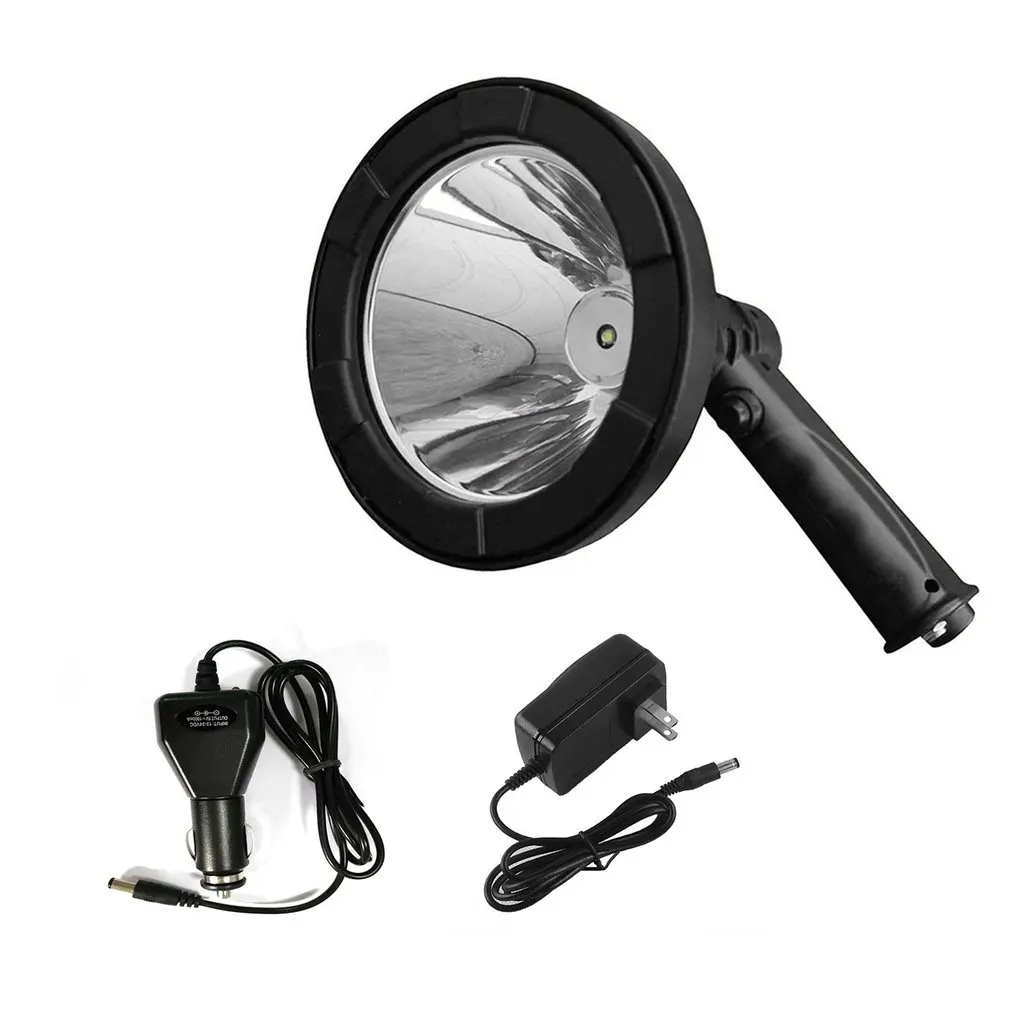 

5" Handheld Spot Light Waterproof Outdoor Working Lamp Rechargeable Super Bright LED Spotlight for Hunting Fishing Camping