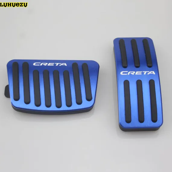 

Luhuezu New Design Aluminium Alloy Brake Pedal Pedale Cover For Hyundai Creta IX25 2015 2016 2017 Accessories