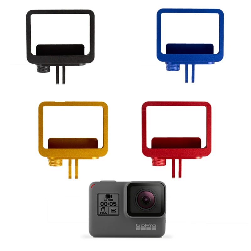 Color : Transparent Transparent ZhiYuan for GoPro HERO7 White//Silver Skeleton Housing Side Hollow Protective Case with Buckle Basic Mount /& Screw Durable