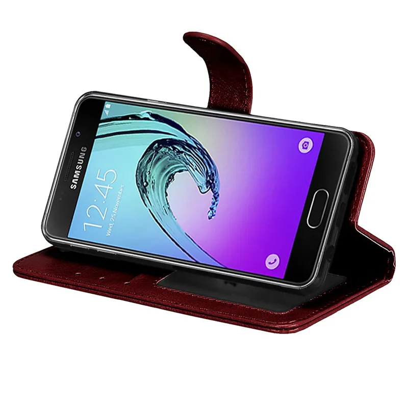 Чехол книжка для Samsung Galaxy J3 2017 J5 кожаный чехол в стиле ретро с изображением Crazy Horse