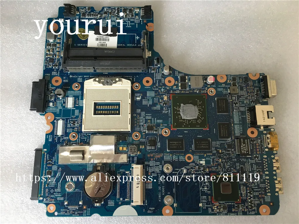 Материнская плата yourui для HP 440 450 470 G1 DDR3 734083 601 501 001. 4yw05. 011 полностью