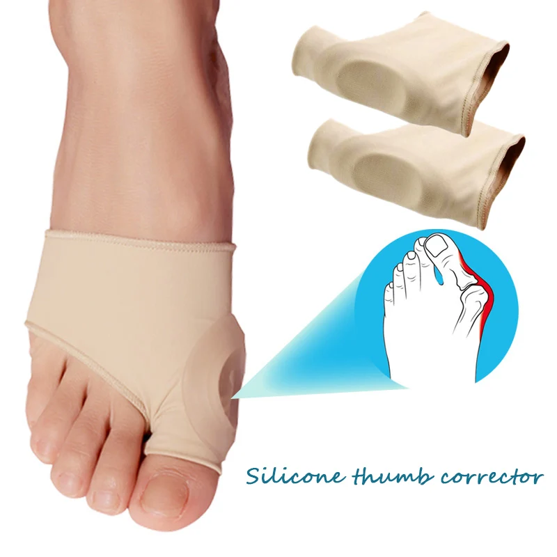 F коррекция вальгусной деформации рукав Уход за ногами Специальная большая кость пальца ноги Силиконовое кольцо для большого пальца ортопедическая скобка для снятия большого пальца