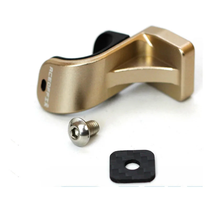 Baratos 13g aleación de aluminio l tipo hebilla para Brompton bicicleta tenedor bicicleta clip 5 colores