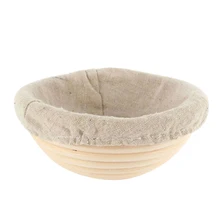 Тесто дома брожения ротанга контейнер орнамент доказательство хлебная корзина натуральный Многофункциональный ручной работы Banneton круглый практичный