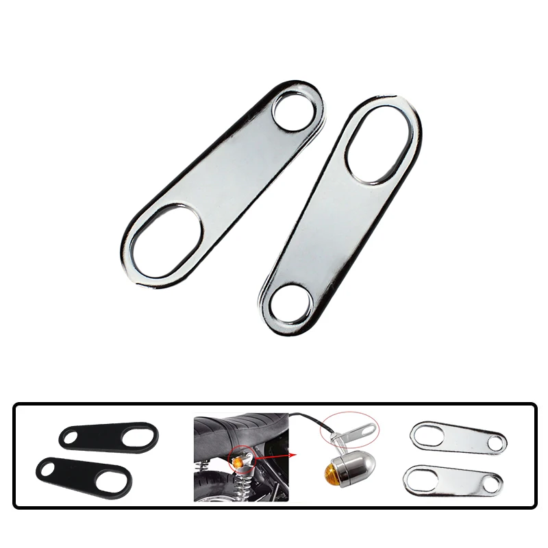 

Universal Motorcycle Flashing Rear Indicator Turn Signal Relocation Holder Shock Bracket For Cafe Racer Custom