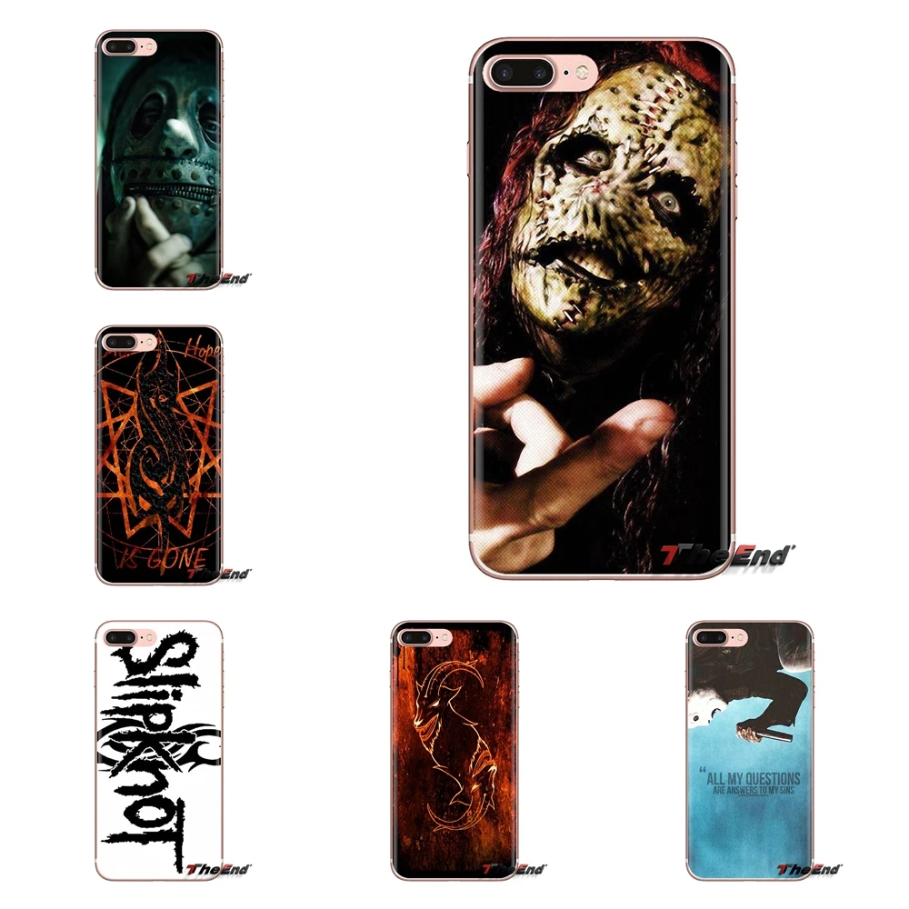 

For Samsung Galaxy S3 S4 S5 Mini S6 S7 Edge S8 S9 S10 Plus Note 3 4 5 8 9 Silicone Phone Shell Cases Punk Rock Slipknot American