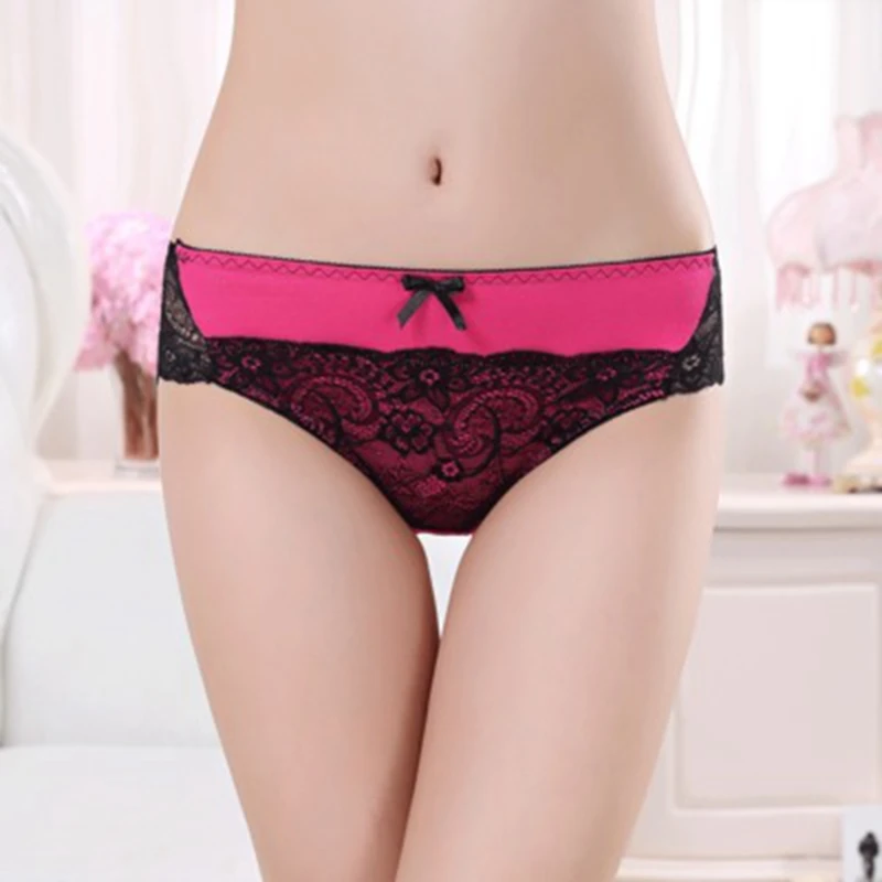 

Solid Colors Underwear Women Panties New Arrival Low-Rise Lace Panties Fashionable Pretty Briefs Waist Panties for Women Panties
