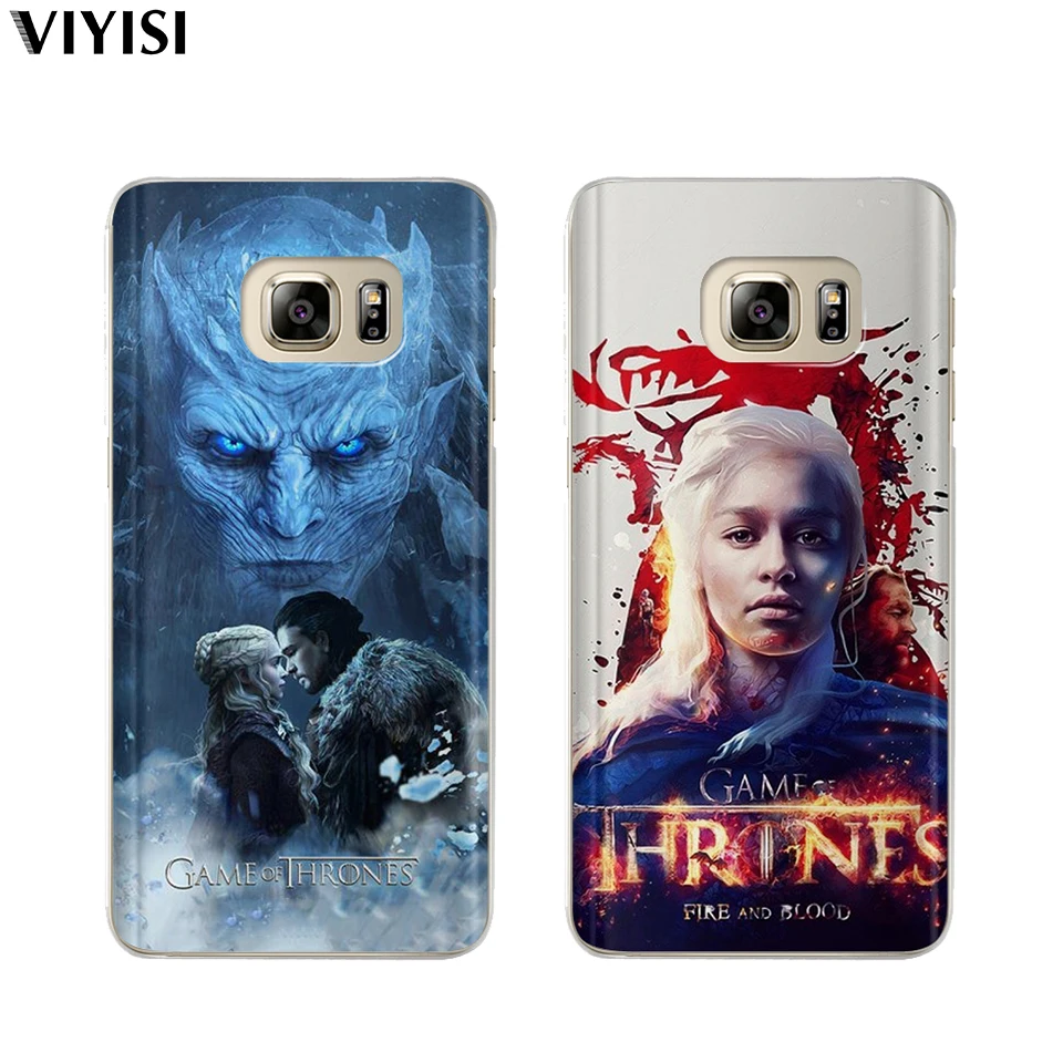 Чехол для Samsung Galaxy s8 S9 Plus S6 S7 Edge S10 Note 8 9 Fundas Daenerys Dragon Jon Snow Tyrion Для Игры престолов