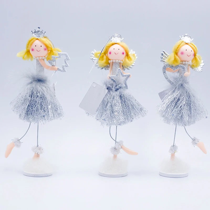 

Christmas Toy Christmas Decorations For Kids Party Favors Doll Christmas Angel Doll Toys Yellow Hair Little Girl Table Decor