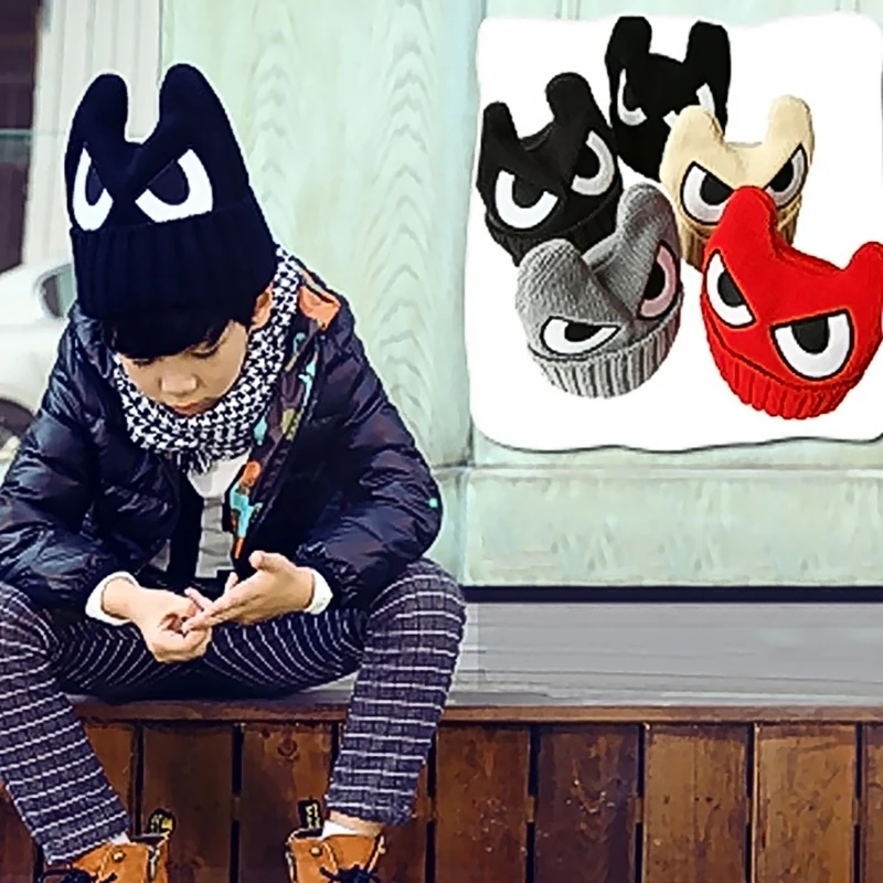 

Boy Hat Double Pointed Hat Autumn Winter Warm Wool Hat Knitted Hat Wool Cap Cute