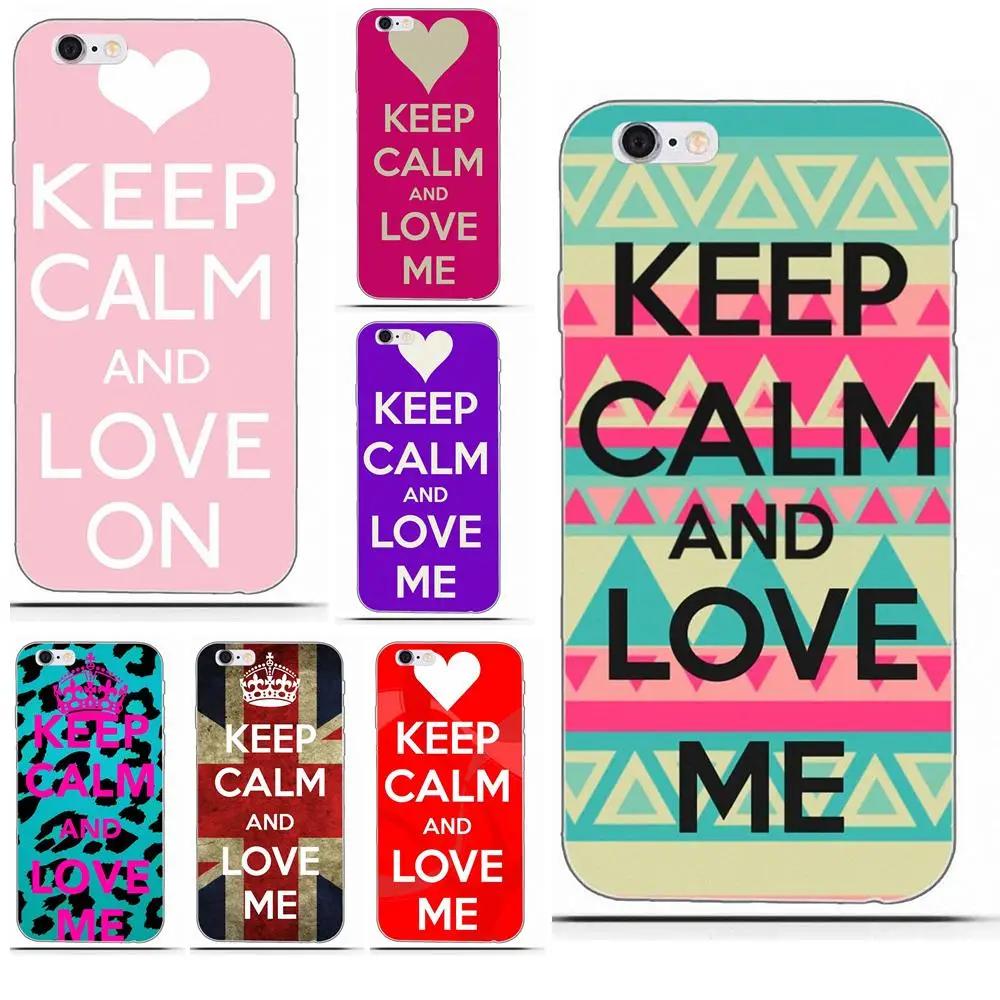 Keep Calm And Love Me Style TPU мобильный телефон для Huawei P7 P8 P9 P10 P20 P30 Lite Mini Plus Pro 2017 2018