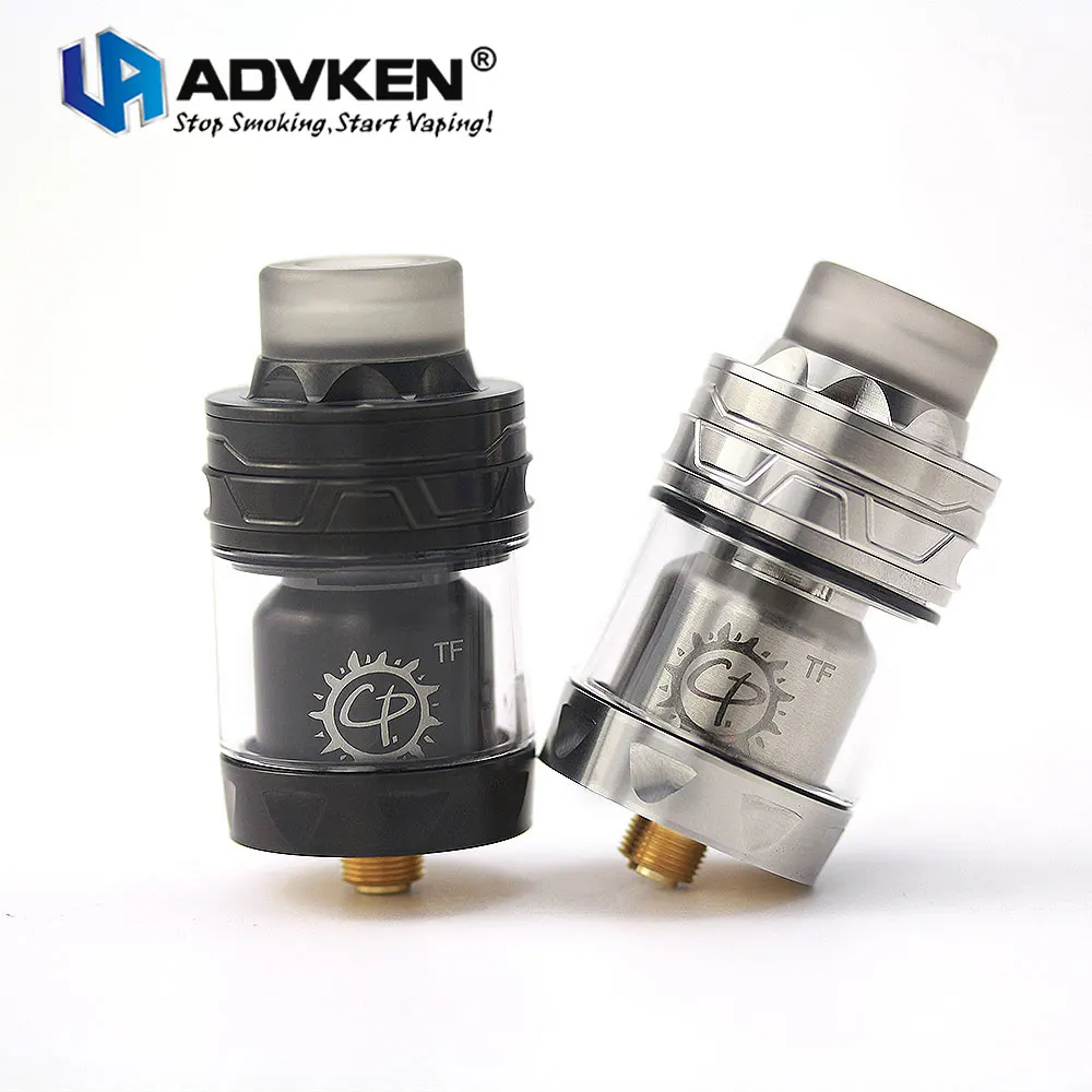 

Newest Original Advken CP TF RTA 4ml/3ml Capacity 24mm Single Coil RTA with Slide Top Refilling Design VS Advken MANTA RTA Tank