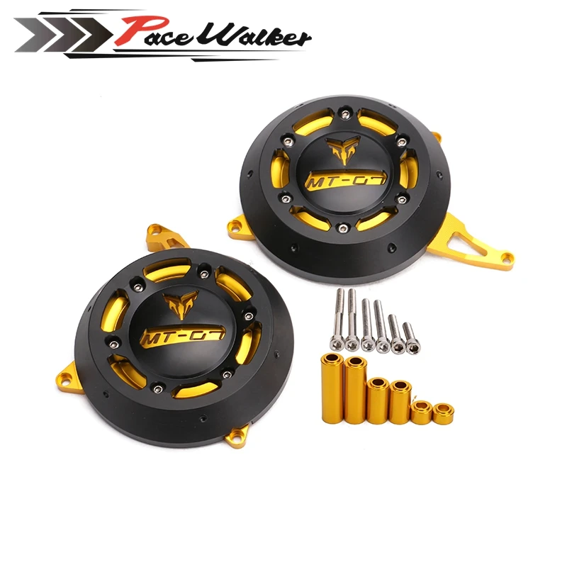 

FREE SHIPPING Motorcycle Engine Stator Case Cover Engine Protective Cover Protector For YAMAHA MT-07 MT07 FZ-07 FZ07 4 Color