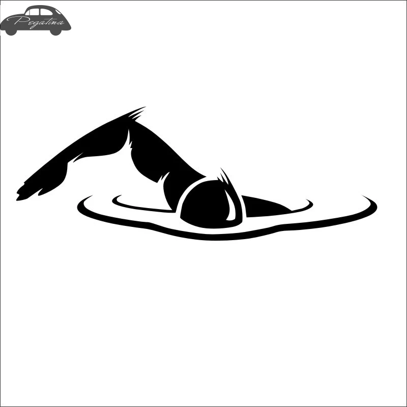 Стикер плавание плавающий Минг автомобиль наклейка плакаты Born To swim виниловая
