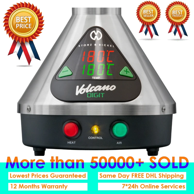

20Set/Lot All New White-blue Packaging Volcano Vaporizer With Easy Valve Set Included Full Set with DHL Free Shipping Worldwide