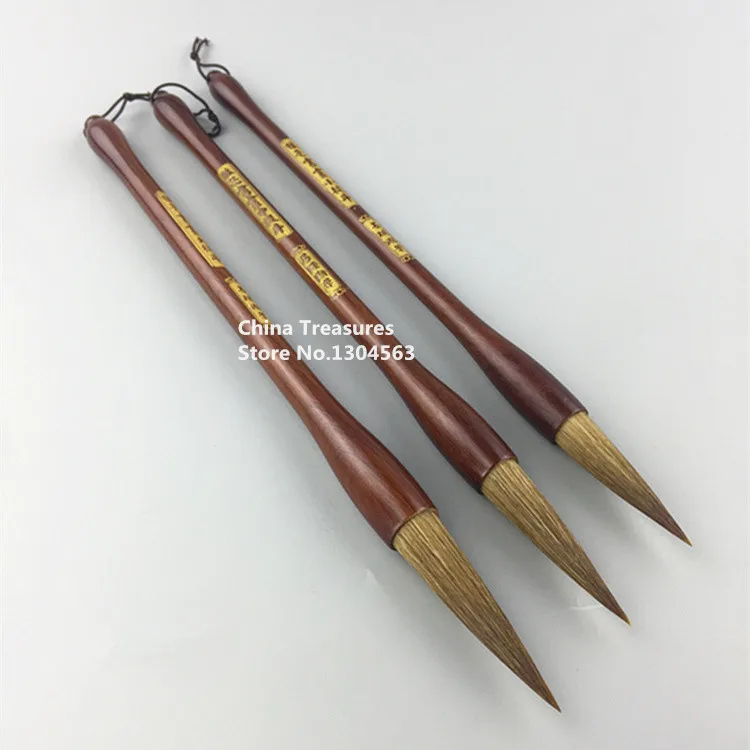 

3pcs/lot,Chinese Calligraphy Writing Brush hair pen Chinese Writing Brush Weasel Hair