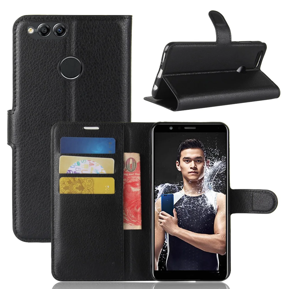 

Book Style PU Leather Case Cover for Huawei Honor 7X BND-L21 Flip Wallet Phone Bags Cases with Stand for Huawei Honor 7X