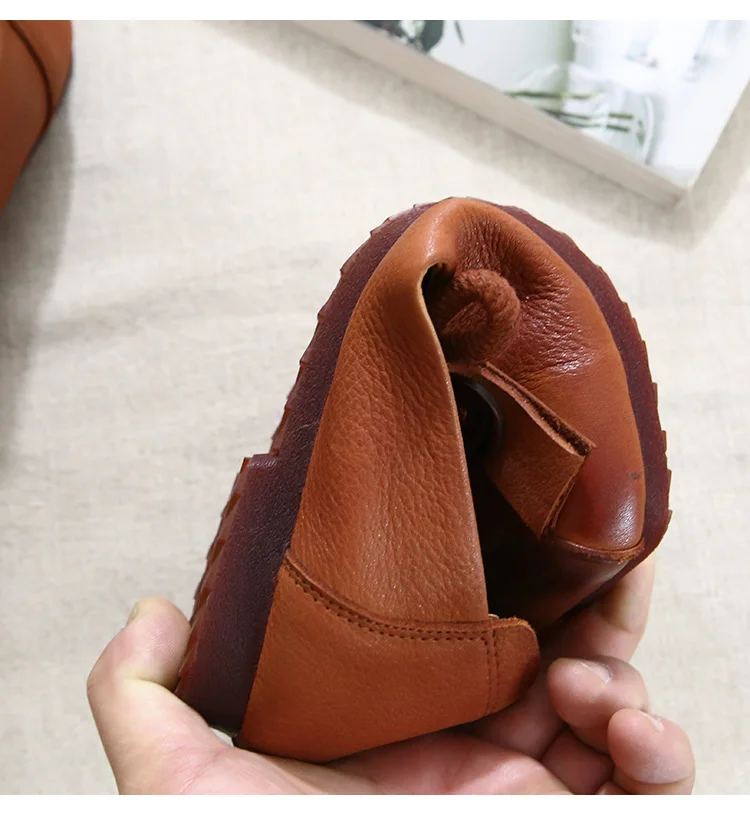 Careaymade литературные и художественные кожаные женские туфли в этническом стиле