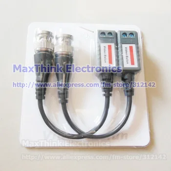 

CCTV Coax BNC Video Balun Transceiver Adapter CAT5e CAT6 to Camera,CCTV BNC Video Balun Connector , 25pair , Free shipping