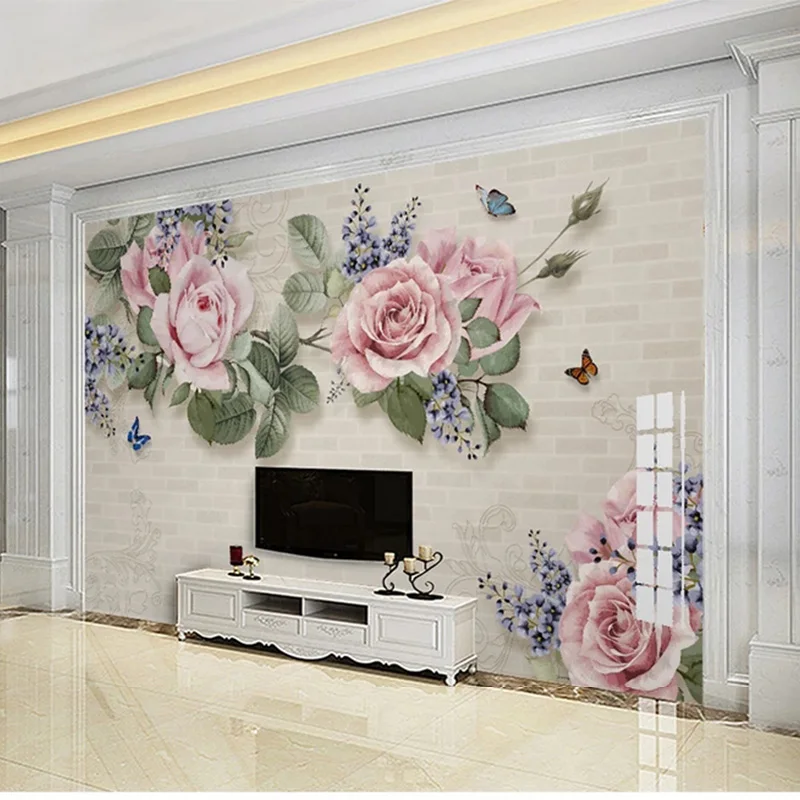 Custom 3D Fabric Textile Wallcoverings For Walls Matt Silk For Living