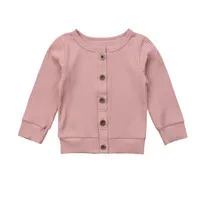 Pudcoco/Повседневный вязаный свитер с длинными рукавами для новорожденных девочек 0-24 месяцев; кардиган; пальто; топы; 5 цветов - Цвет: C