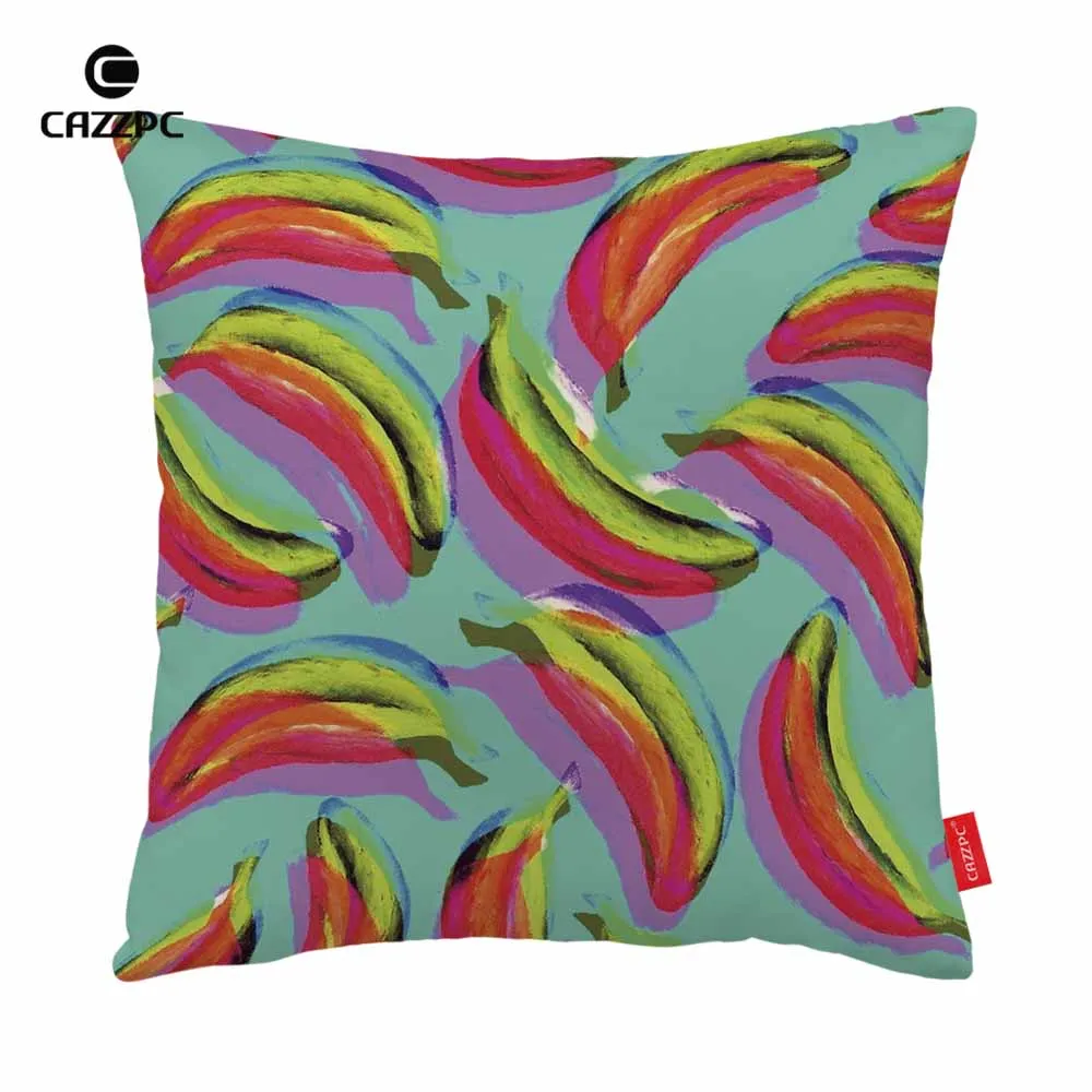Pop Art Red Green Seamless Banana Print Car Decorative Pillowcase Pillow cases Cushion Covers Sofa Home Decor | Дом и сад