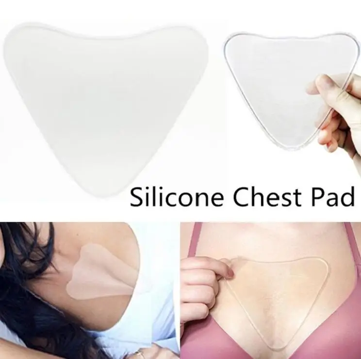 Силиконовые подушечки против морщин, многоразовые, медицинский класс, силиконовые невидимые подушечки для груди, анти-старение, устраняющие уход за грудью, подтяжки