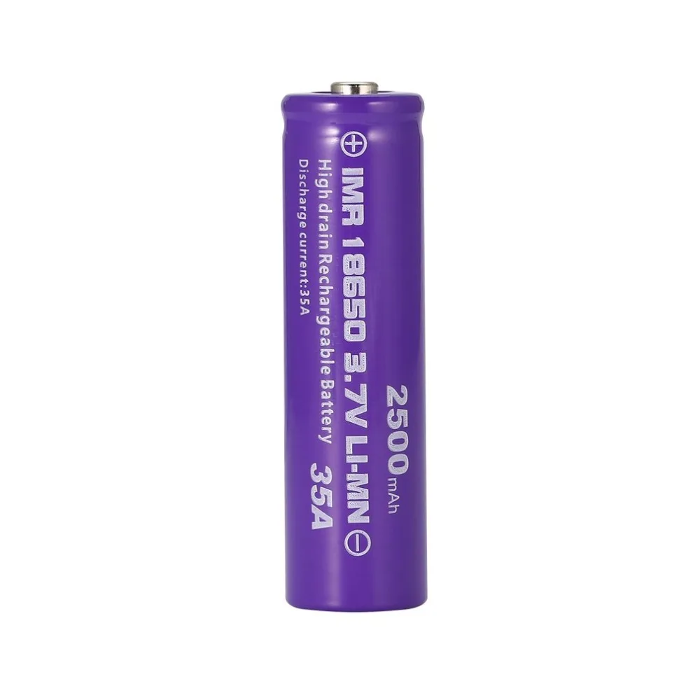 

2pcs 18650 Li-Ion 2500Mah Large Capacity 3.7V Rechargeable Battery For Led Torch Flashlights Blue New Torch Batteries