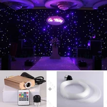DIY звезда Звездная стена светодиодный оптоволоконный свет наборы для вечерние и украшение свадебной сцены огни