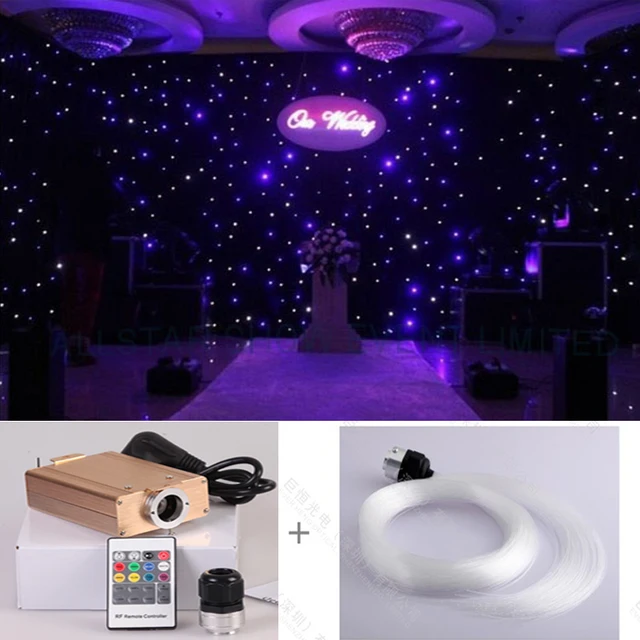 DIY star starry wall LED optic fiber light kits for party and wedding
