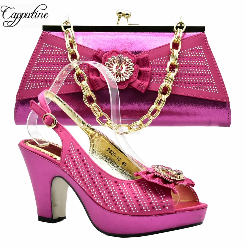 Italien or Style Royal Ensemble Mariage Df Sac Pour Sympa Assorties Blue pourpre À Africain Robe Capputine De fuchsia Chaussures Et Assortir rouge 011 Le Pêche Dames B58wqpq
