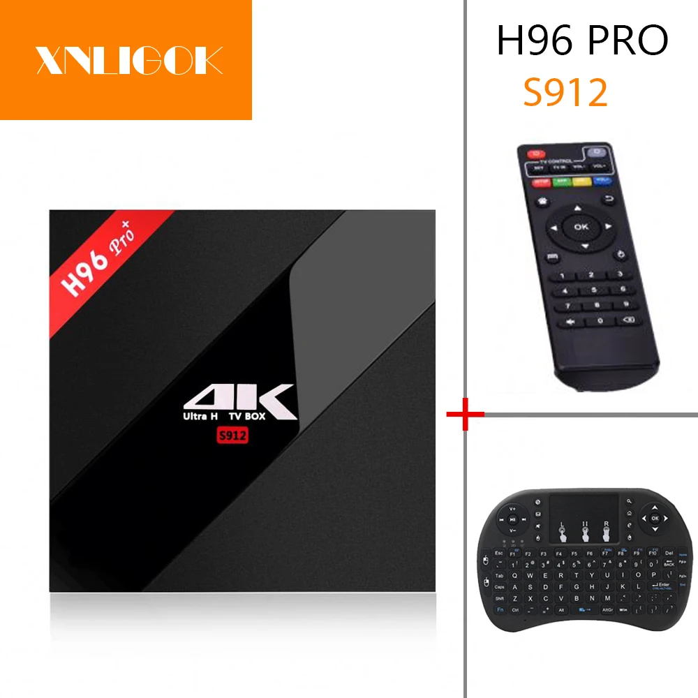 ТВ приставка H96 Pro Plus Android 7 1 2 ГБ/16 ГБ 3G/32 Восьмиядерный процессор Amlogic S912 4/5 8 ГГц Wi Fi 4