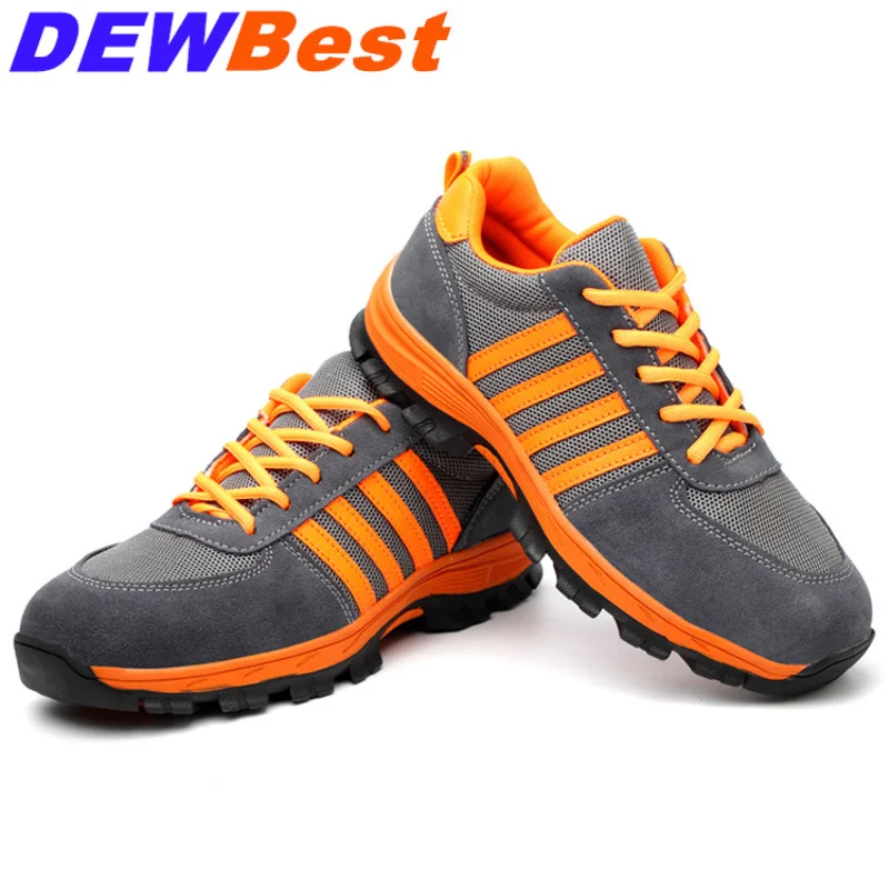 

Women and Men Steel Toe Work Safety Shoes Lightweight Breathable Reflective Casual Sneaker