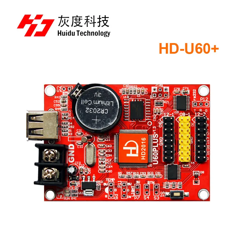 Huidu HD-U60 + HD U60 USB Одиночная и Двухцветная светодиодная карта управления
