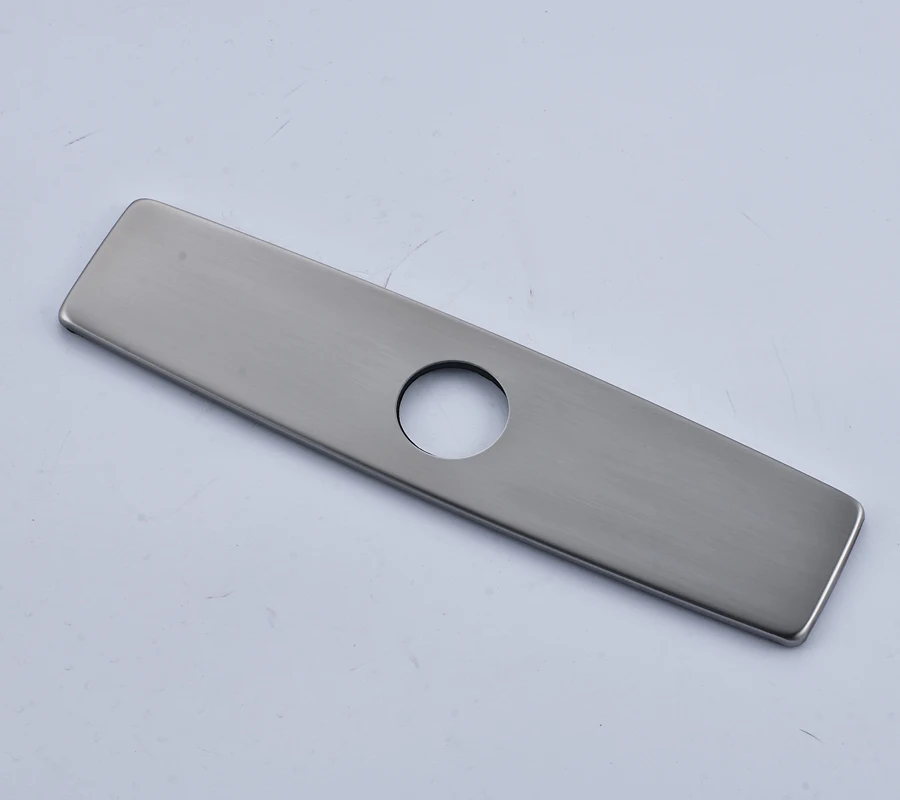 Nickel Brushed Kitchen Sink 8" Widespread Holes Cover Deck Cover Plate